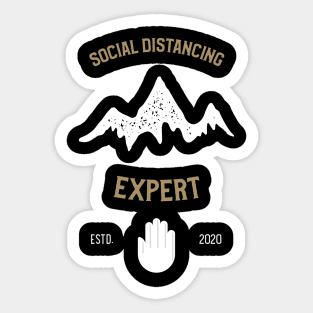 Social Distancing Expert Sticker